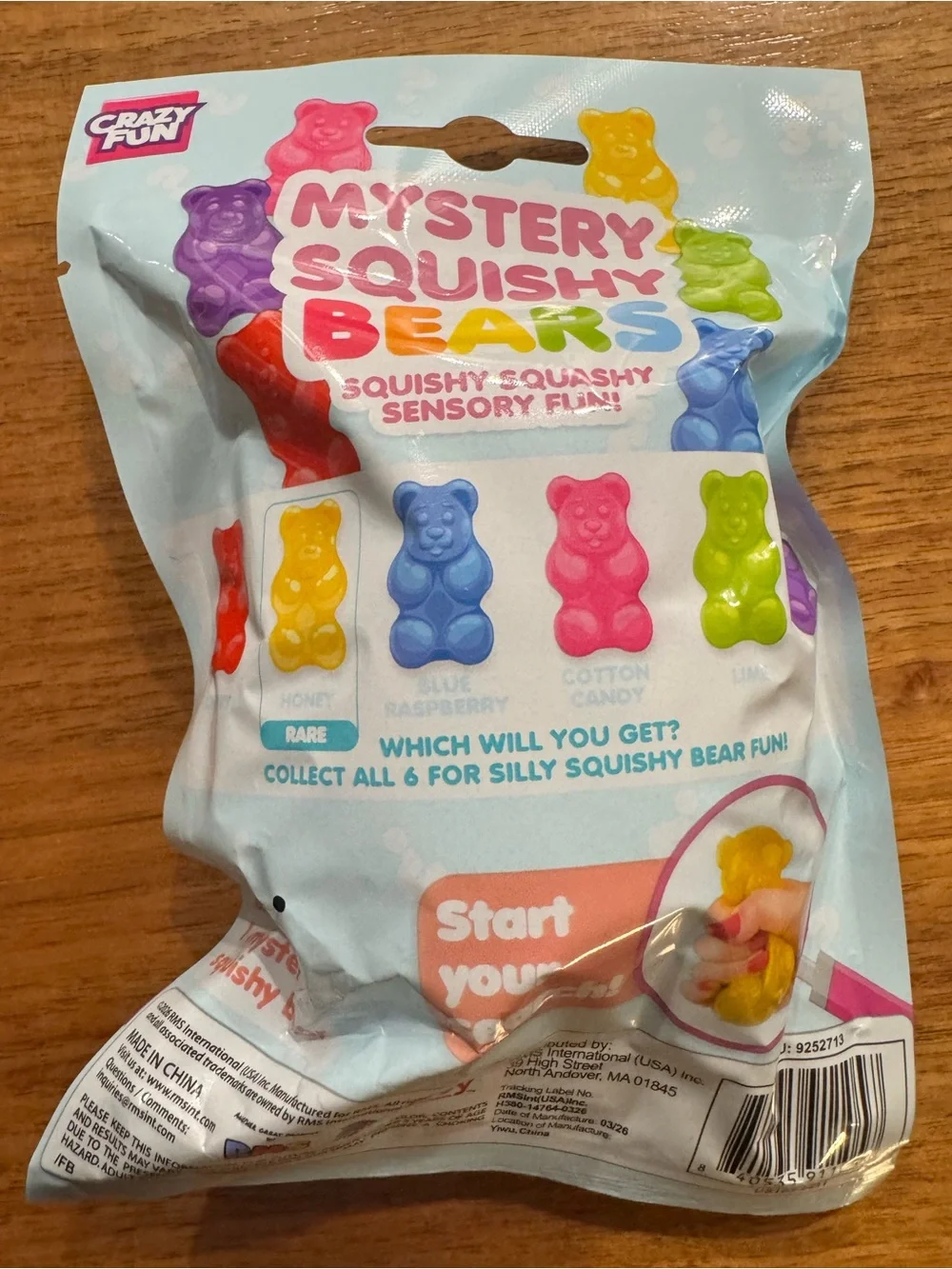 RMS Crazy Fun Mystery Squishy Bears Series 4 Bundle of 2 Sealed NWT Viral
